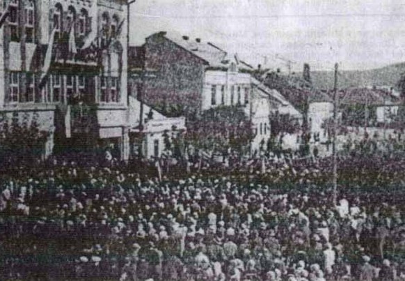 Image - The ceremony of the blessing of the Prosvita society's People's Home in Uzhhorod (7 October 1928).